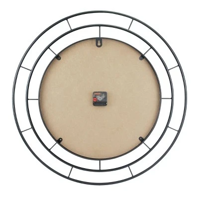 unnamed-file-1770.jpg 27.5" Wall Clock with Concentric Wires Black/Gold - Stonebriar Collection -Glas24 Shop unnamed file 1770