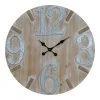 VIP Home & Garden 27.5"x1.5"x27.5" Wood/Metal Wall Clock 28" Brown/Silver -Glas24 Shop unnamed file 1783