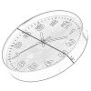Quickway Imports Decorative Modern Round Wood- Looking Plastic Wall Clock for Living Room, Kitchen, or Dining Room -Glas24 Shop unnamed file 1826