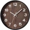Quickway Imports Decorative Modern Round Wood- Looking Plastic Wall Clock for Living Room, Kitchen, or Dining Room -Glas24 Shop unnamed file 1830