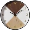 Quickway Imports Decorative Modern Round Wood- Looking Plastic Wall Clock for Living Room, Kitchen, or Dining Room -Glas24 Shop unnamed file 1831
