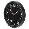 Quickway Imports Classic Plastic Home Decor Wall Clock For Living Room, Kitchen, or Dining Room, Black Face with White Numbers -Glas24 Shop unnamed file 1852