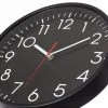 Quickway Imports Classic Plastic Home Decor Wall Clock For Living Room, Kitchen, or Dining Room, Black Face with White Numbers -Glas24 Shop unnamed file 1855