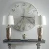 Metal/Wood Spencer Transitional Wall Clock Washed Oak White - StyleCraft -Glas24 Shop unnamed file 1865
