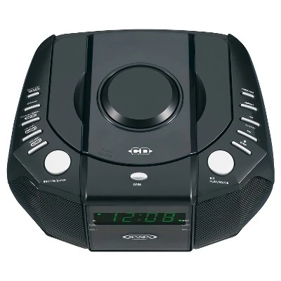 unnamed-file-198.jpg JENSEN AM/FM Stereo Dual Alarm Clock Radio with CD - Black -Glas24 Shop unnamed file 198