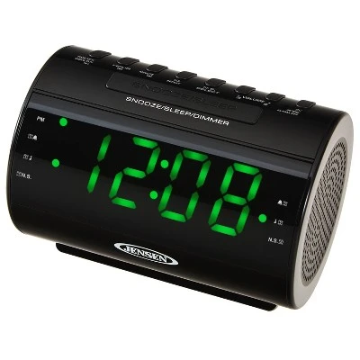 JENSEN AM/FM Digital Dual Alarm Clock Radio with LED Display, Nature Sounds, Aux-in (JCR-210) 3 JENSEN AM/FM Digital Dual Alarm Clock Radio with LED Display, Nature Sounds, Aux-in (JCR-210)