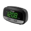 2/2 Amp USB Charge LED Alarm Clock Black - Sharp 3 2/2 Amp USB Charge LED Alarm Clock Black - Sharp -Glas24 Shop unnamed file 21