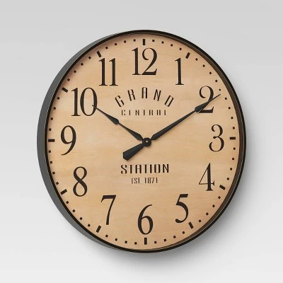 unnamed-file-220.jpg 26" Grand Central Station Wall Clock Tan/Black - Threshold™ -Glas24 Shop unnamed file 220