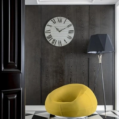 unnamed-file-2205.jpg Quickway Imports Roman Numeral Style Modern Home Decor Wall Clock Unique Handle Design For Living Room, Kitchen, or Dining Room Wooden White -Glas24 Shop unnamed file 2205