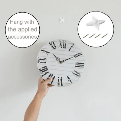 unnamed-file-2208.jpg Quickway Imports Roman Numeral Style Modern Home Decor Wall Clock Unique Handle Design For Living Room, Kitchen, or Dining Room Wooden White -Glas24 Shop unnamed file 2208