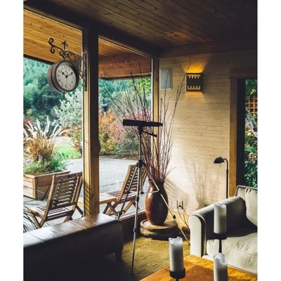 unnamed-file-224.jpg Infinity Instruments 20079AB-4430 Beauregard Decorative Outdoor Hanging Wall Clock and Thermometer Combo with Hanging Bracket, Antique/Vintage Copper -Glas24 Shop unnamed file 224