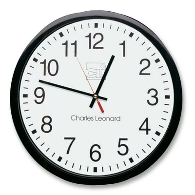 unnamed-file-2241.jpg Charles Leonard, Inc. Charles Leonard Wall Clock 12" Plastic Black Frame/White Dial 76820 -Glas24 Shop unnamed file 2241