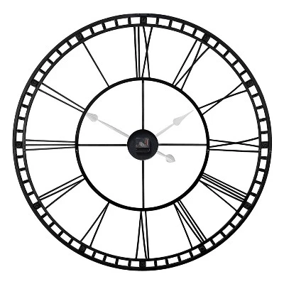 unnamed-file-235.jpg Infinity Instruments 14692 Lightweight 39 Inch Oversized XXL Metal Indoor Home Room or Office Antique Wall Mounted Clock with Quartz Mechanism, Bronze -Glas24 Shop unnamed file 235