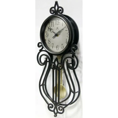 unnamed-file-242.jpg Infinity Instruments 20068AG-4420 Rustic Farmhouse Decorative 20 x 9 Inch Quartz Battery Powered Pendulum Wall Clock, Antique Black -Glas24 Shop unnamed file 242
