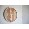 White 15.75" Diameter Wood & Metal Battery Operated Hanging Wall Clock - Foreside Home & Garden -Glas24 Shop unnamed file 2472