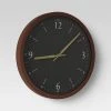 20" Walnut Woodgrain Wall Clock Black - Project 62™ -Glas24 Shop unnamed file 255