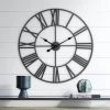 River Parks Studio Zia Gunmetal 30" Round Wall Clock -Glas24 Shop unnamed file 2572