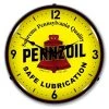 Collectable Sign & Clock | Pennzoil LED Wall Clock Retro/Vintage, Lighted - Great For Garage, Bar, Mancave, Gym, Office etc 14 Inches -Glas24 Shop unnamed file 2591