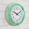 Hastings Home 14" Round Neon Analog Wall Clock with Double Light Ring for Bar, Garage, or Game Room - Green -Glas24 Shop unnamed file 2627