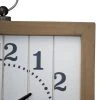 Rustic White 15x16.25" Wood Battery Operated Hanging Wall Clock - Foreside Home & Garden -Glas24 Shop unnamed file 2635