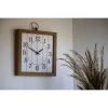 Rustic White 15x16.25" Wood Battery Operated Hanging Wall Clock - Foreside Home & Garden -Glas24 Shop unnamed file 2637