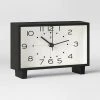 6" Rectangle Mantel Clock Black - Threshold™ 3 6" Rectangle Mantel Clock Black - Threshold™ -Glas24 Shop unnamed file 267