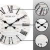 18" Shiplap Farmhouse Wall Clock - FirsTime Gray -Glas24 Shop unnamed file 279