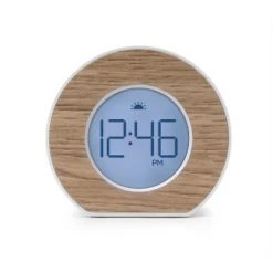 Wood Toc Round Alarm Table Clock - Capello