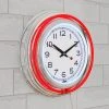 Hastings Home 14" Round Neon Wall Clock – Red -Glas24 Shop unnamed file 2825