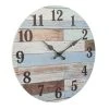 Coastal Worn Wood Wall Clock Blue/White - Stonebriar Collection -Glas24 Shop unnamed file 283