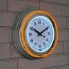 Hastings Home Round Neon Wall Clock With Analog Quartz Movement, Double Light Ring, and Dual Power - 14", Orange -Glas24 Shop unnamed file 2857