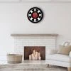 The Chicago Lighthouse 14" x 1.8" Poker Chip Quartz Movement Decorative Wall Clock Black Frame - By Chicago Lighthouse -Glas24 Shop unnamed file 2961