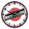 Collectable Sign & Clock | Chicago North Western Railroad LED Wall Clock Retro/Vintage, Lighted - Great For Garage, Bar, Mancave, Gym, Office etc 14 Inches -Glas24 Shop unnamed file 2969
