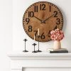 28" Wood Cutout Layered Dial Wall Clock Black - Threshold™ -Glas24 Shop unnamed file 301