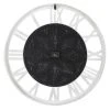 Olivia & May 28"x 28" Large Round Distressed Wood Wall Clock with Patterned Center Detail Black/White - Olivia & May 4 Olivia & May 28"x 28" Large Round Distressed Wood Wall Clock with Patterned Center Detail Black/White - Olivia & May -Glas24 Shop unnamed file 308