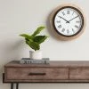 16" Warm Wood Wall Clock Brown - Threshold™ -Glas24 Shop unnamed file 310