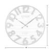 18" Sawyer Shiplap Wall Clock Distress White/Gray - FirsTime -Glas24 Shop unnamed file 320