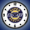 Collectable Sign & Clock | Chevrolet Super Service LED Wall Clock Retro/Vintage, Lighted -Glas24 Shop unnamed file 3254