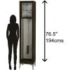 Howard Miller 611304 Howard Miller Reid Floor Clock 611304 Dark Coffee Oak -Glas24 Shop unnamed file 3273