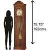 Howard Miller 610519 Howard Miller Ashley Floor Clock 610519 Yorkshire Oak -Glas24 Shop unnamed file 3277