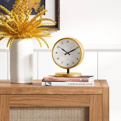 unnamed-file-3300.jpg 5" Mantel Table Clock Stand Brass - Threshold™ -Glas24 Shop unnamed file 3300