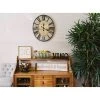 29" Oval Distressed Wood Wall Clock Gray - 3R Studios -Glas24 Shop unnamed file 3427
