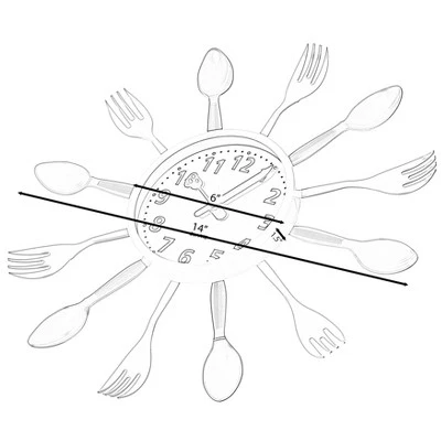 unnamed-file-3431.jpg Quickway Imports Decorative 3D Cutlery Utensil Spoon and Fork Wall Clock for Kitchen, Playroom or Bedroom -Glas24 Shop unnamed file 3431