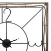 Gray Metal & Jute Wall Clock - Foreside Home & Garden -Glas24 Shop unnamed file 3442