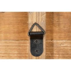 36" Round Distressed Wood Slat Clock White - 3R Studios