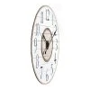 36" Round Distressed Wood Slat Clock White - 3R Studios -Glas24 Shop unnamed file 3453