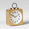 5" Square Tabletop Alarm Clock Brass - Threshold™ 3 5" Square Tabletop Alarm Clock Brass - Threshold™ -Glas24 Shop unnamed file 349
