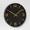 20" Wood Wall Clock Brass - Threshold™ 3 20" Wood Wall Clock Brass - Threshold™ -Glas24 Shop unnamed file 351