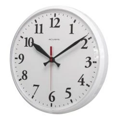AcuRite 12.5" Outdoor Wall Clock White