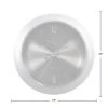 11" Steel Core Wall Clock Bullet Silver - FirsTime -Glas24 Shop unnamed file 378
